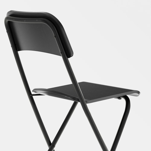 Folding stool with backrest top